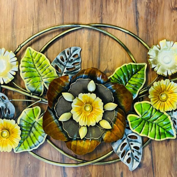 Rustic green floral decor