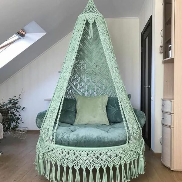Teal Macrame swing