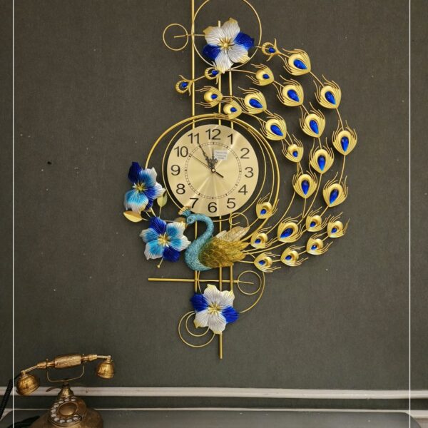 French peacock clock