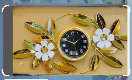 A golden clock
