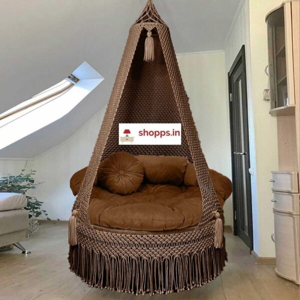Brown Macramé hammock