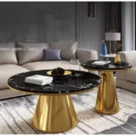 Round golden Combination tables