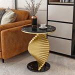 Metal twisted Side table